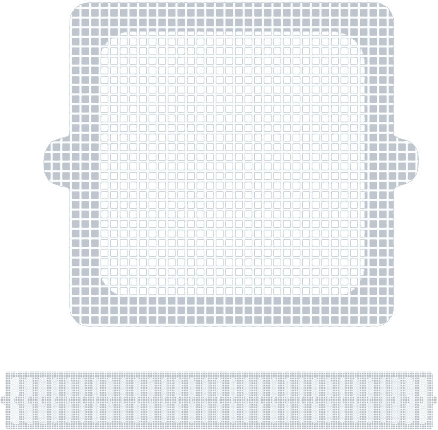 PRIMSOPH 4 Inch Square Disposable Shower Drain Strainer & Hair Catcher Stickers (30-Pack)