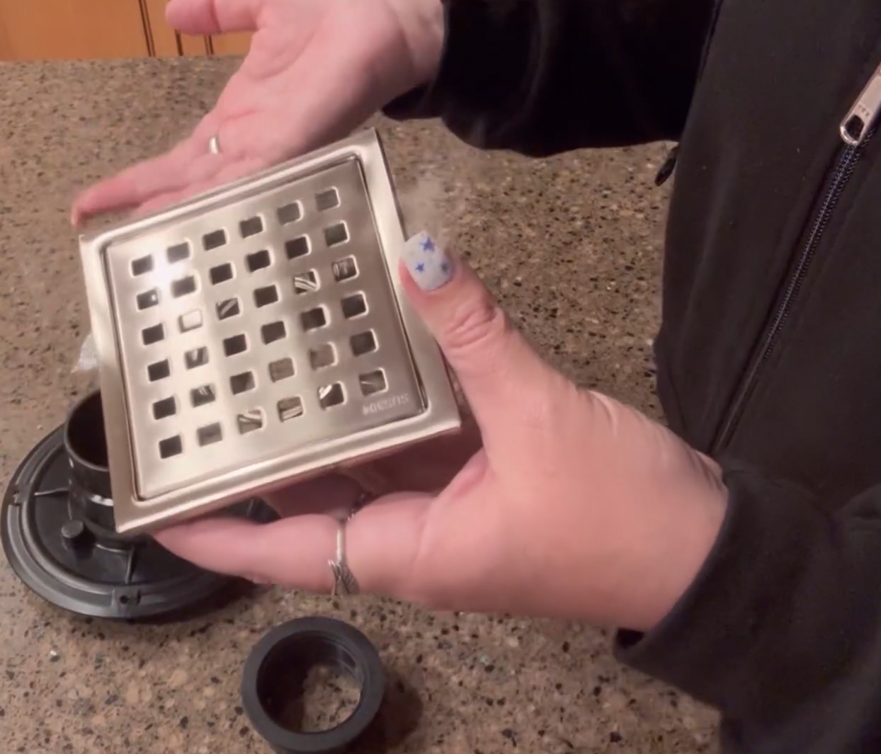 Honest Review from Chrystal Burns for Webang 4 Inch Square Hole Pattern Square Shower Drain