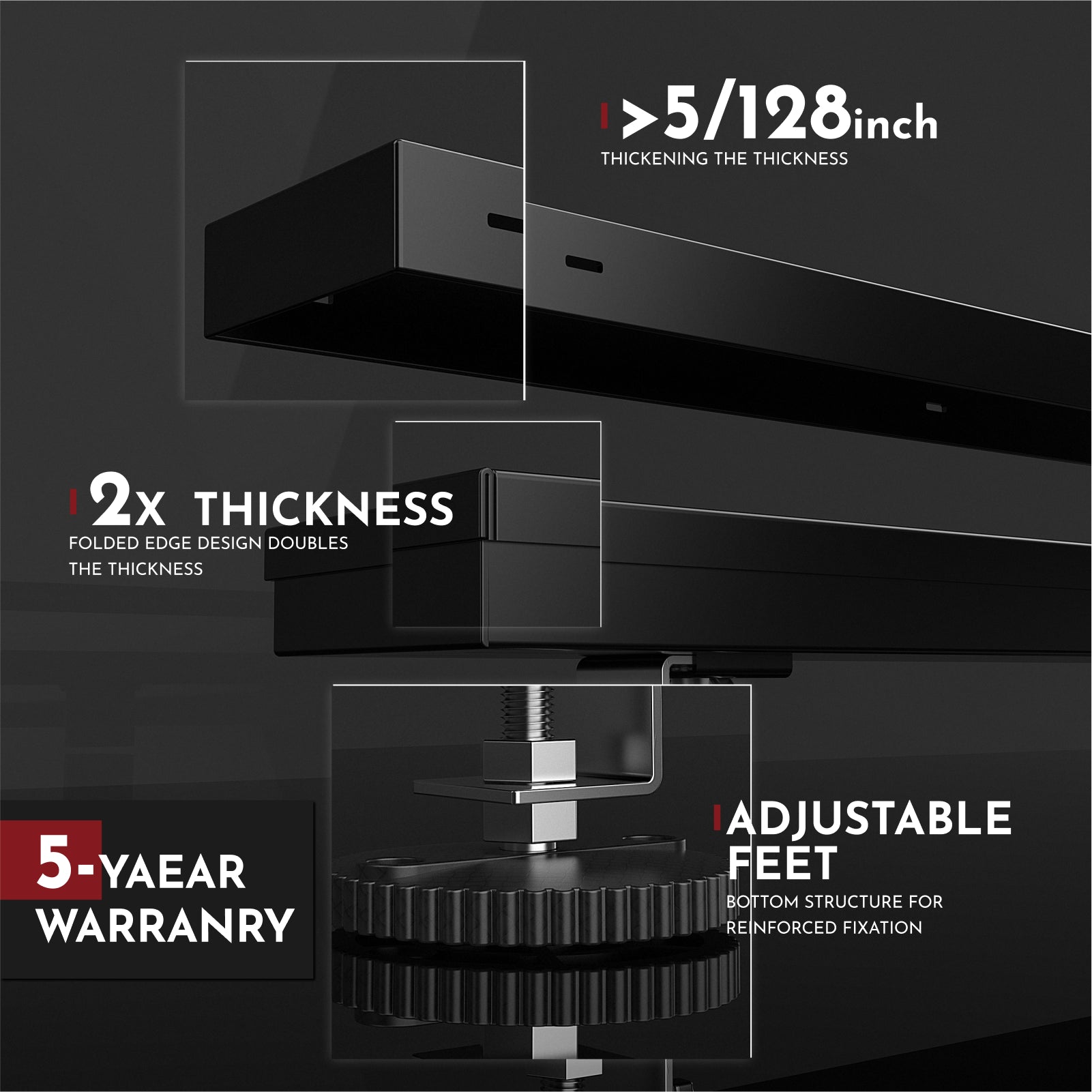 WEBANG 12 Inch Reversible 2-in-1 Linear Shower Drain With Accessories, Matte Black