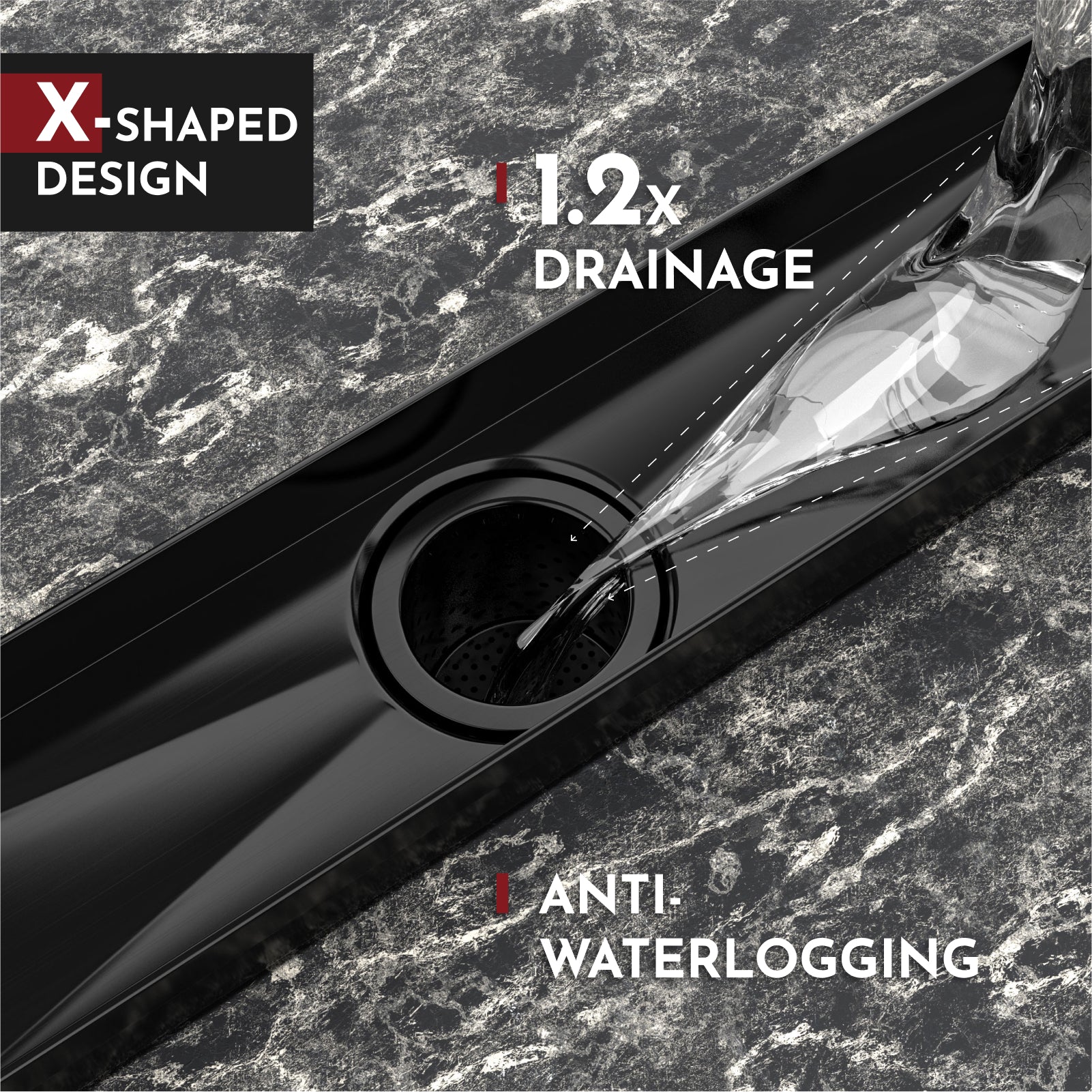 WEBANG 12 Inch Reversible 2-in-1 Linear Shower Drain With Accessories, Oil Rubbed Bronze