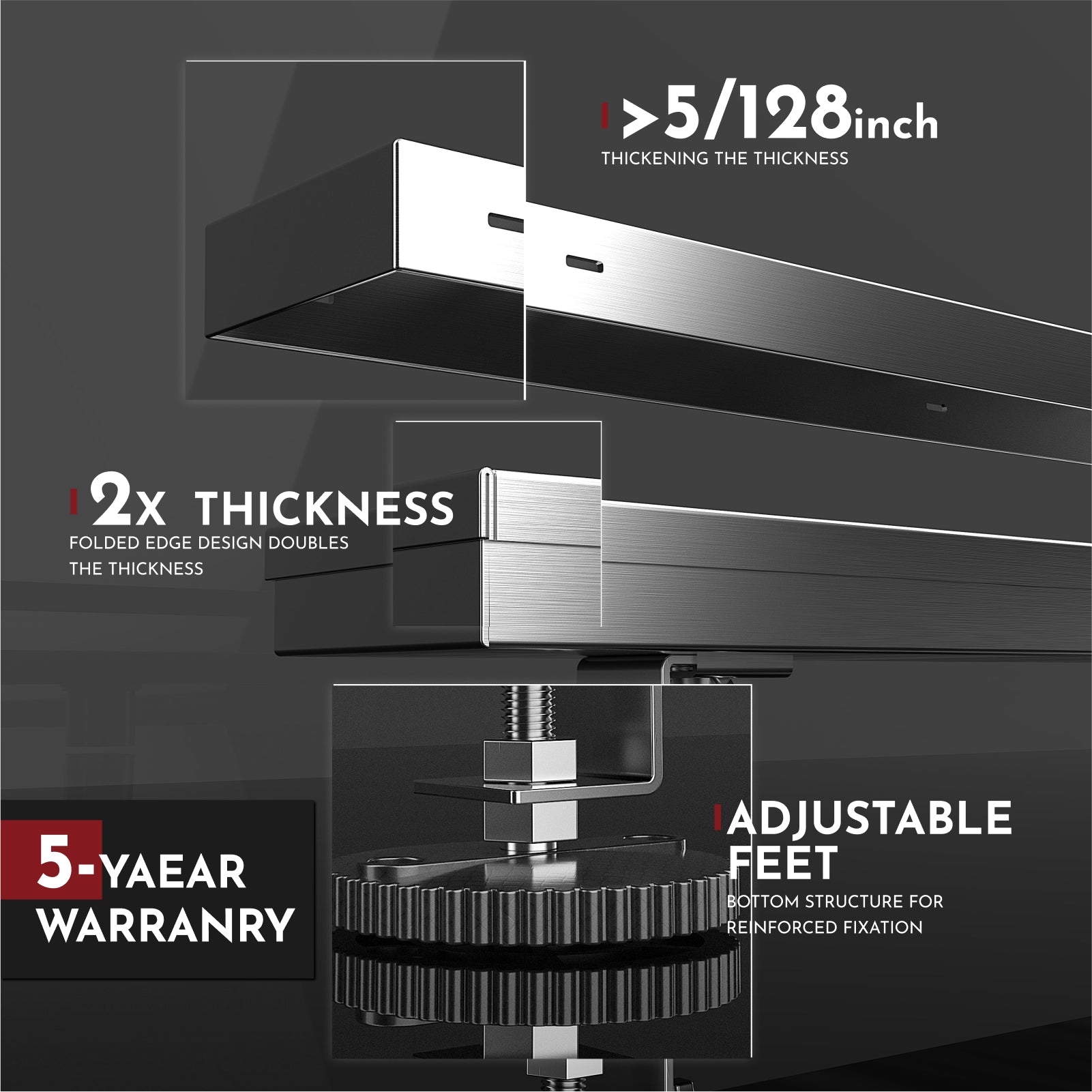 WEBANG 12 Inch Reversible 2-in-1 Linear Shower Drain With Accessories, Brushed Stainless Steel