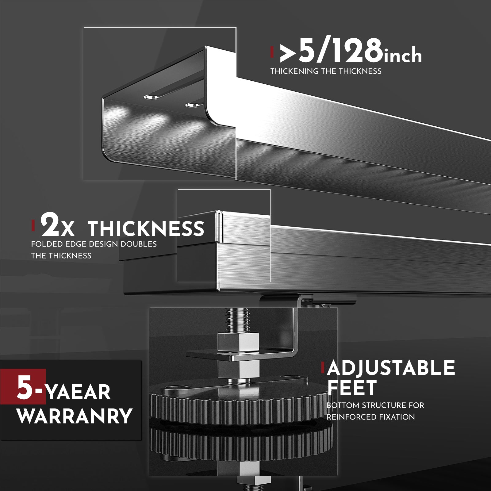 WEBANG 12 Inch Capsule Pattern Linear Shower Drain With Accessories, Brushed Stainless Steel