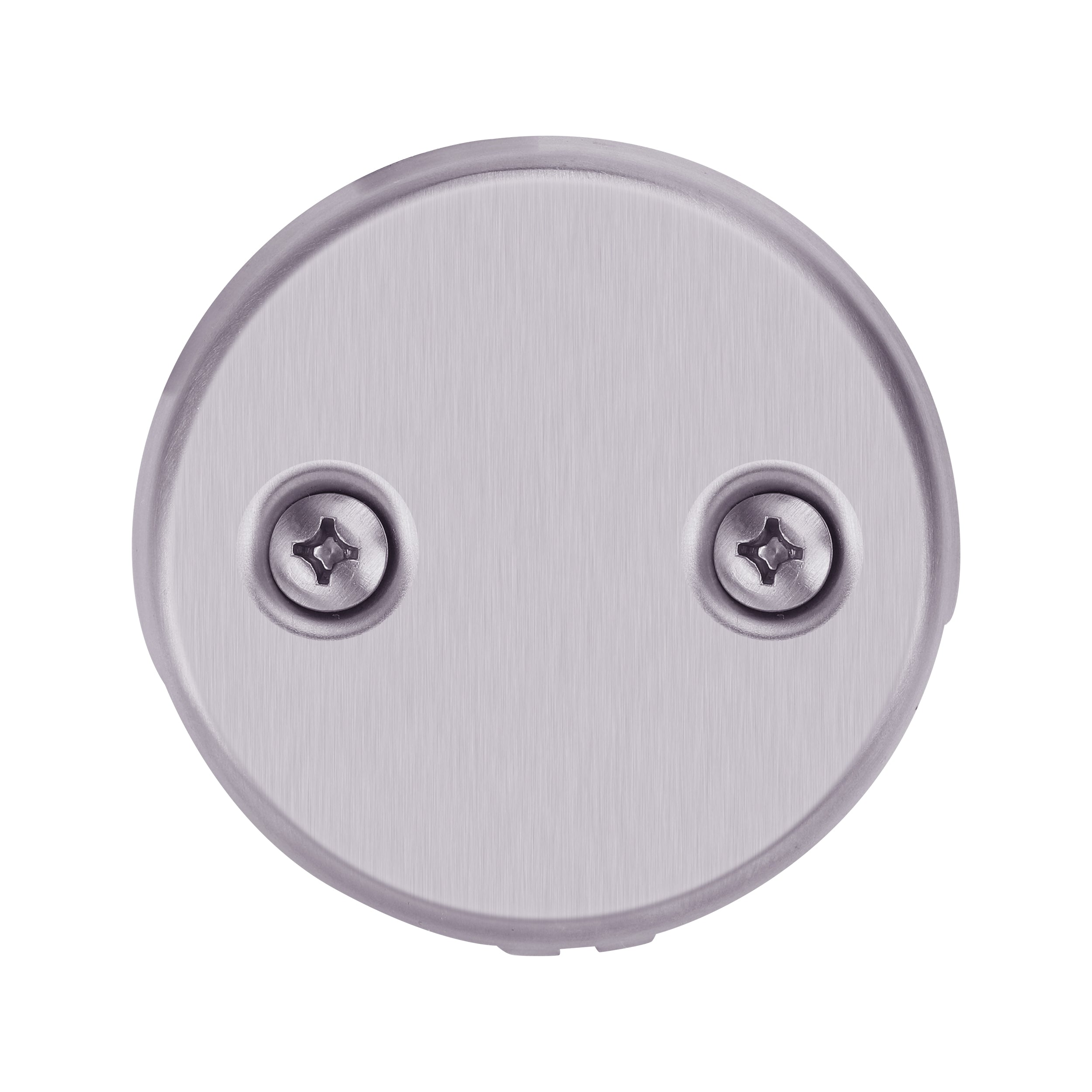 PRIMSOPH Two Hole Tub Drain Overflow Faceplate, Brushed Nickel