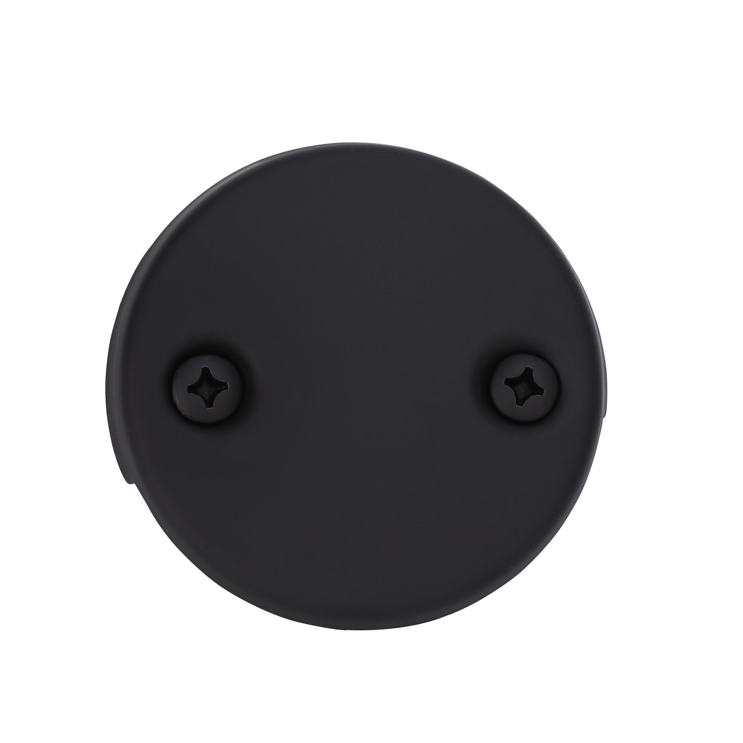 PRIMSOPH Two Hole Tub Drain Overflow Faceplate, Matte Black