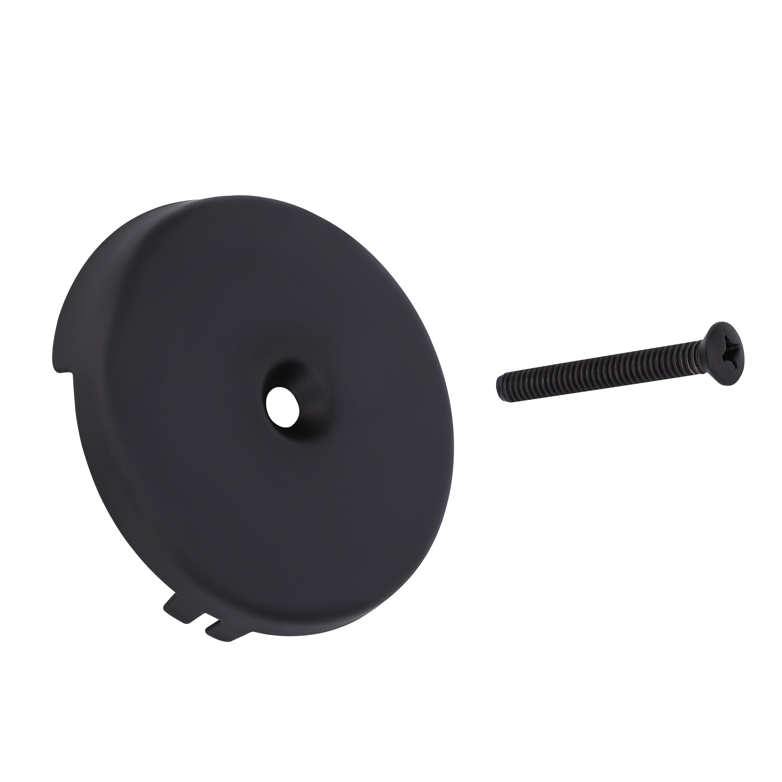 PRIMSOPH One Hole Tub Drain Overflow Faceplate, Matte Black