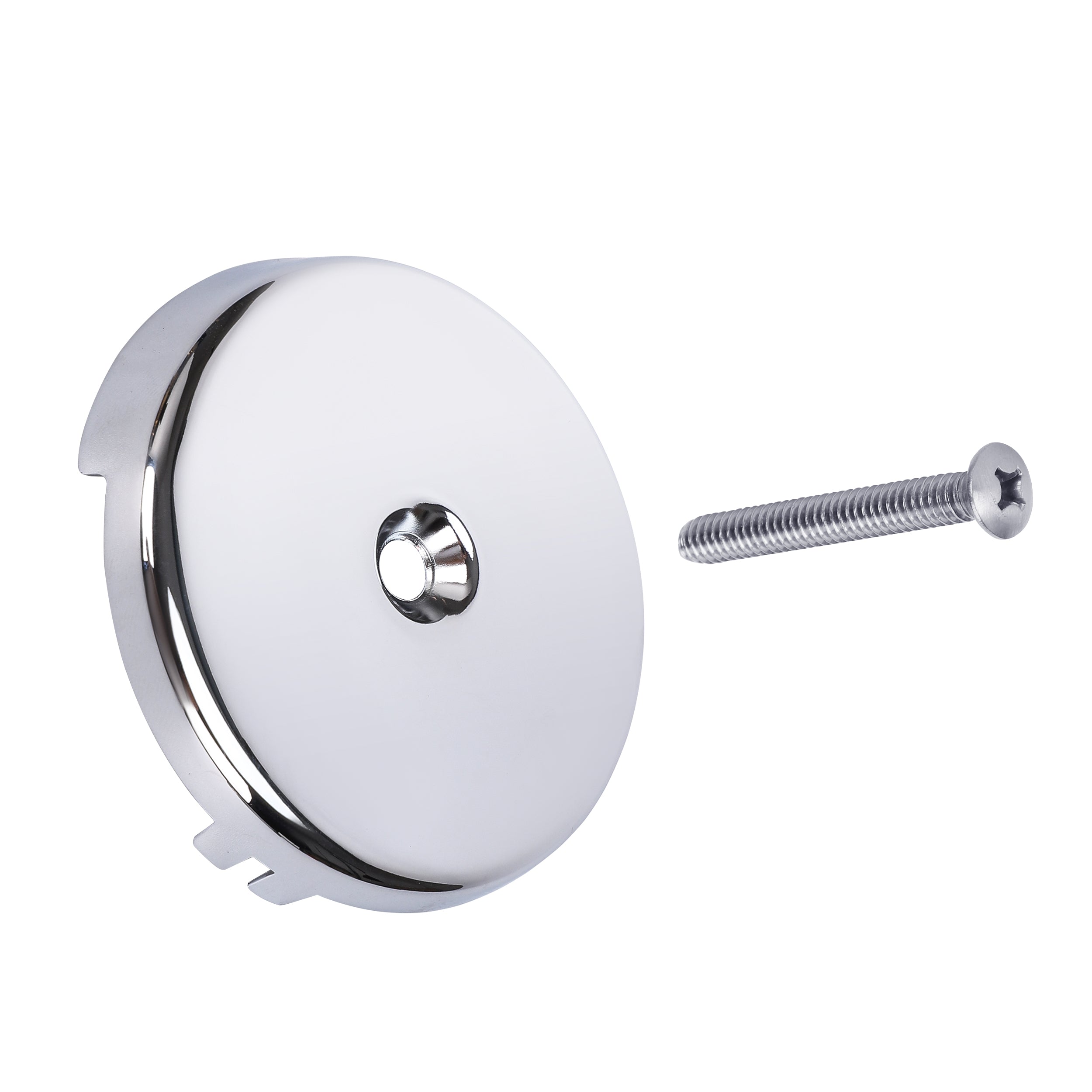 PRIMSOPH One Hole Tub Drain Overflow Faceplate, Chrome