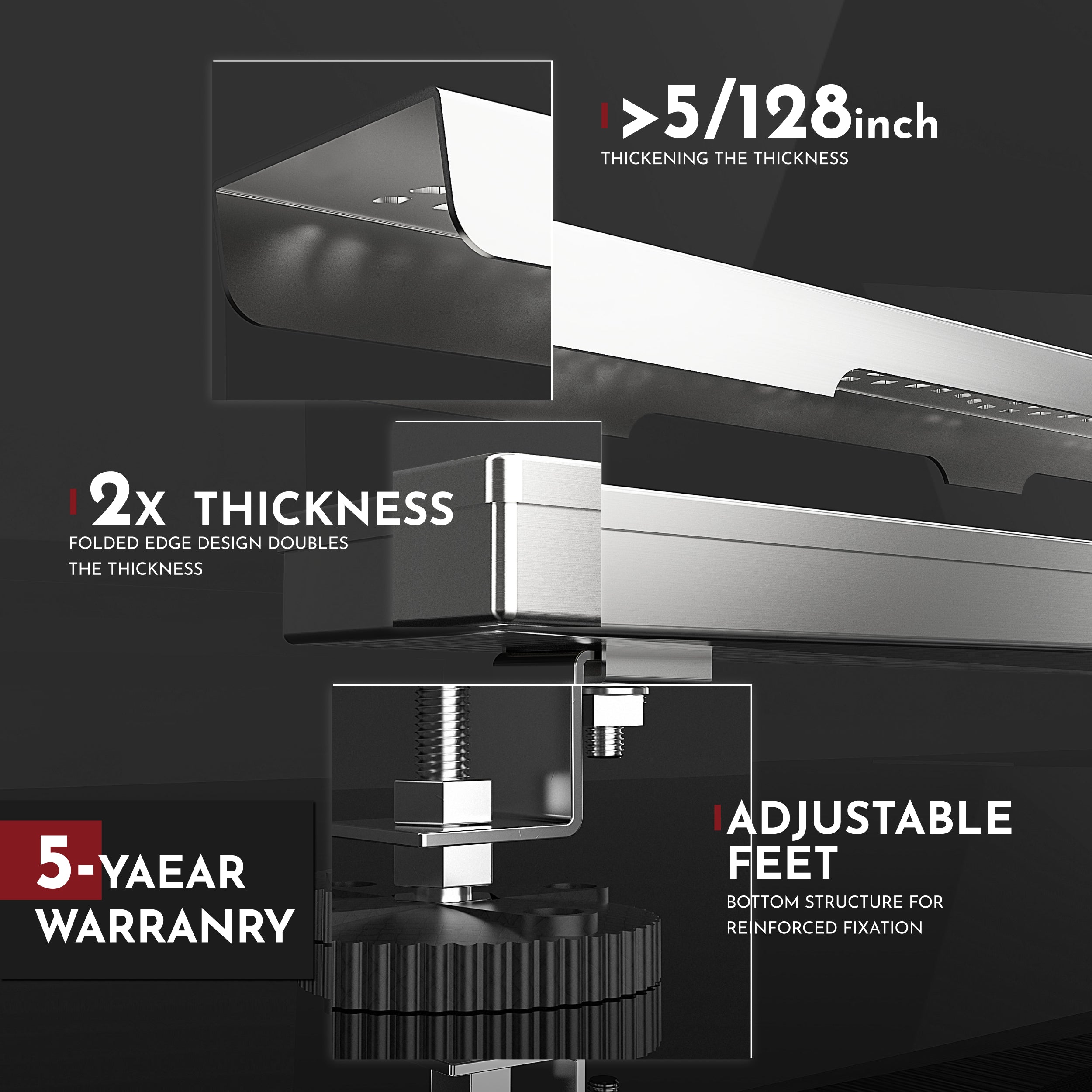 WEBANG 24 Inch Wave-Hole Pattern Linear Shower Drain With Accessories, Brushed Stainless Steel