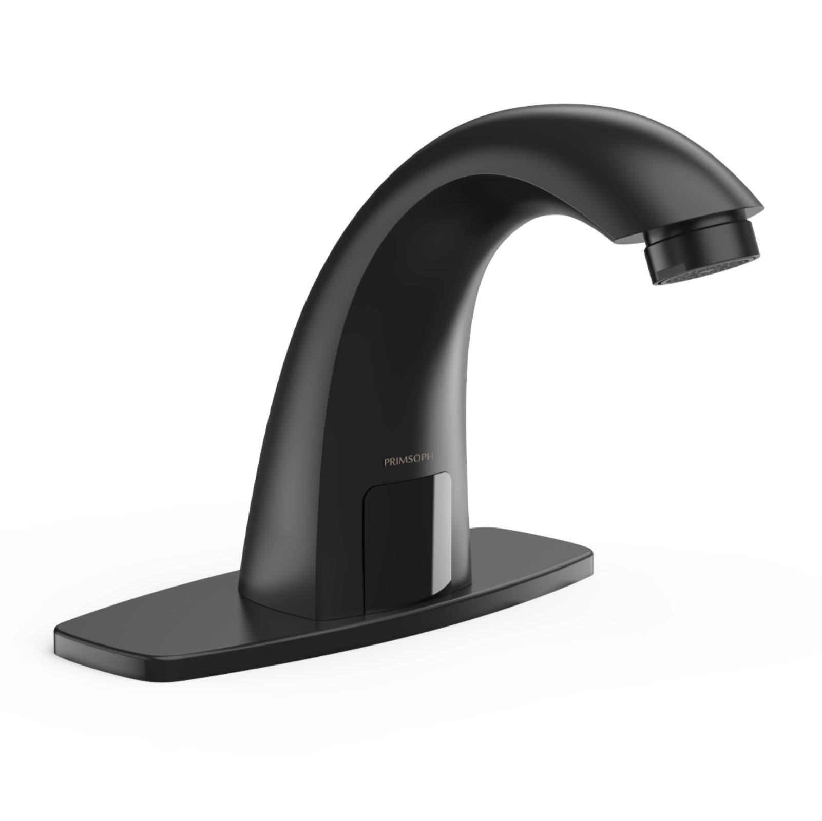 PRIMSOPH Model 8003 Battery and Plug-In Powered Touchless Faucet with Temperature Mixer, Matte Black